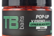 TB Baits Plávajúce Boilie Pop-Up Citrus - Black pepper + NHDC 65 g 16mm